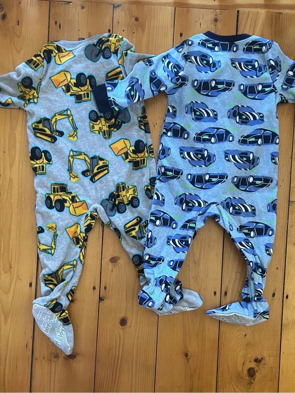 Set of 3 Baby Boys Fleece Pajamas size 12M Like new Condition